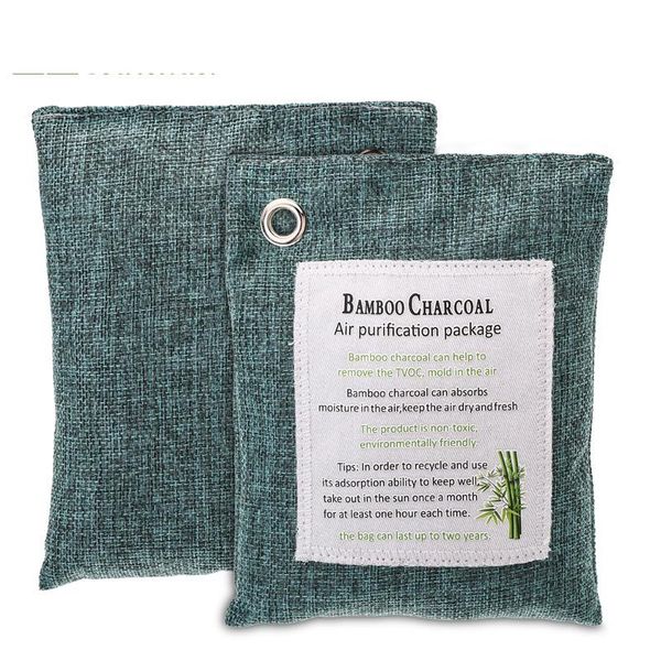 

car air freshener 4 pack activated carbon natural purification bag bamboo charcoal accessories