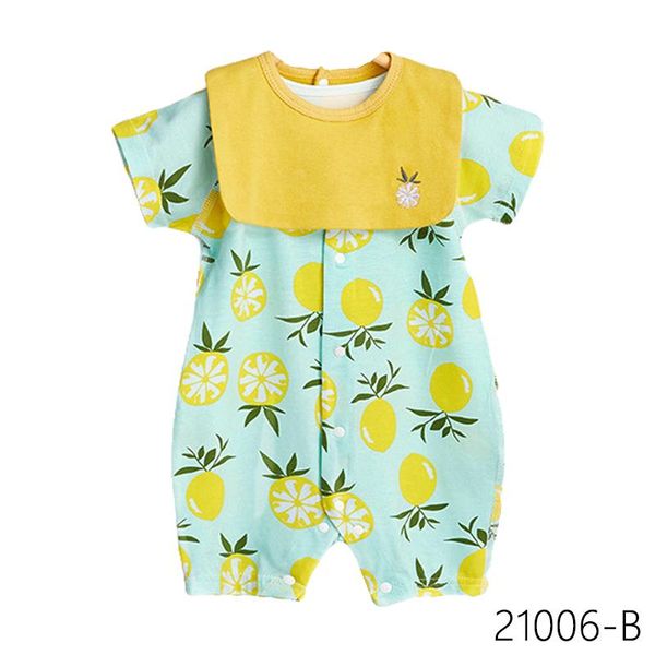 

jumpsuits born baby summer rompers 100% cotton infant body short sleeve jumpsuit cartoon ropa boy girl clothes, Blue