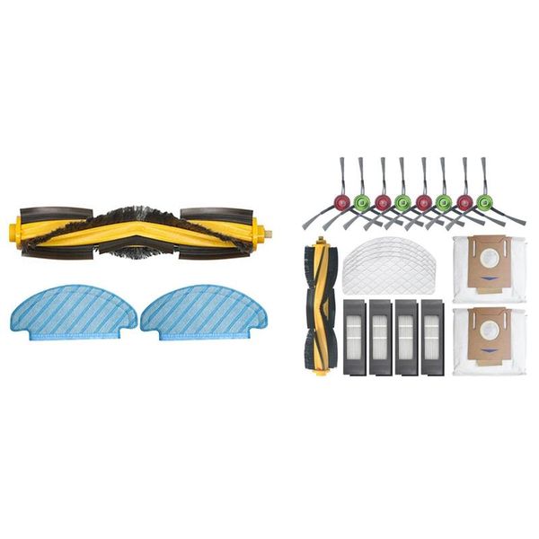 

roller brush & 2pc mop cloth for ecovacs deebot t8 robot 1set main side filter disposable cleaning vacuum cleaners