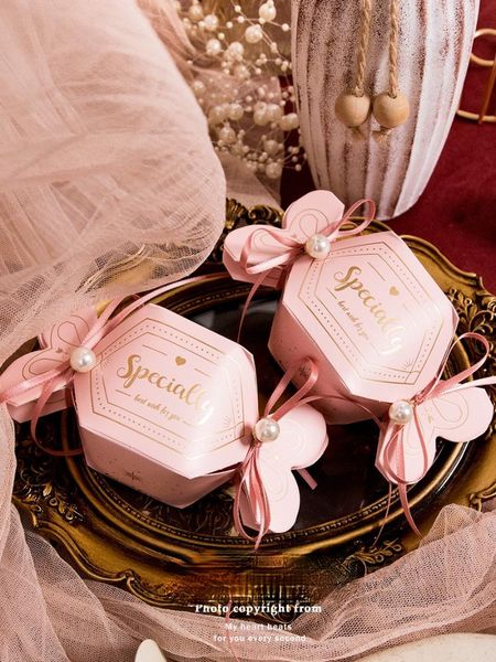 

gift wrap 50 pcs web celebrity candy box packaging ins air pink girl heart shape