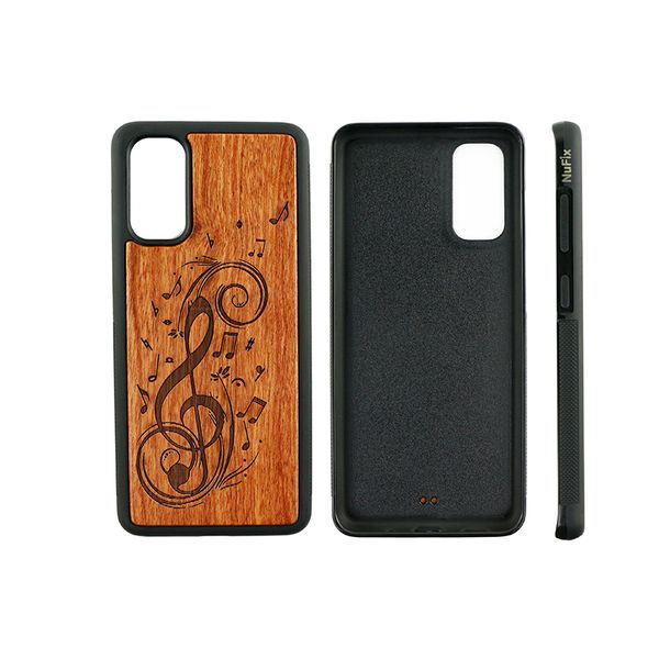 2021 neue Design Muster Holz Telefon Fällen Für Samsung Galaxy S9 S10 S20 A8 A52 Holz Bambus TPU Mode Luxus individuelles LOGO Zurück Abdeckung