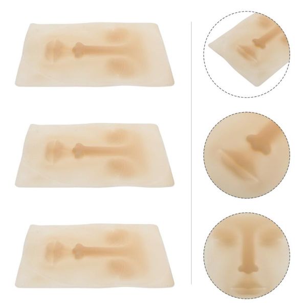 

tattoo needles 3pcs practice skin for eyebrows lips permanent makeup silicone