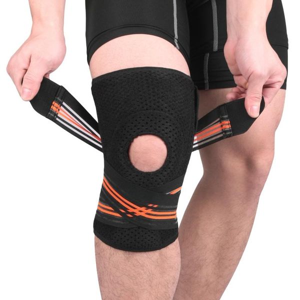 

knee pad support compression sleeve leg protection basketball running jogging brace arthritis pain relief elbow & pads, Black;gray