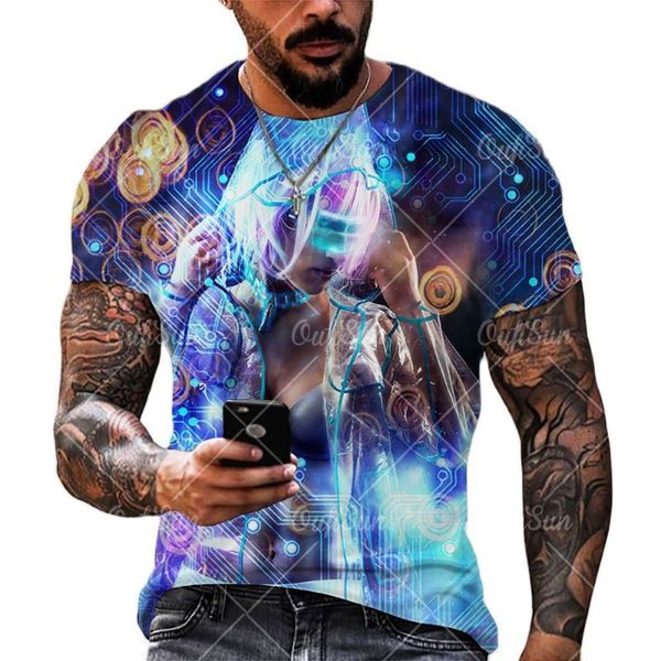 

men's t-shirts electronic chip hip hop men 3d t shirt machine printed oversized t-shirt harajuku style summer loose short sleeve tee 6, White;black