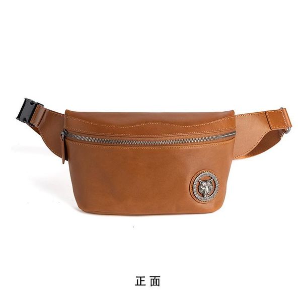 

waist bags 2021 retro men's leather multi-functional bag oblique across the fashion personality sports purse