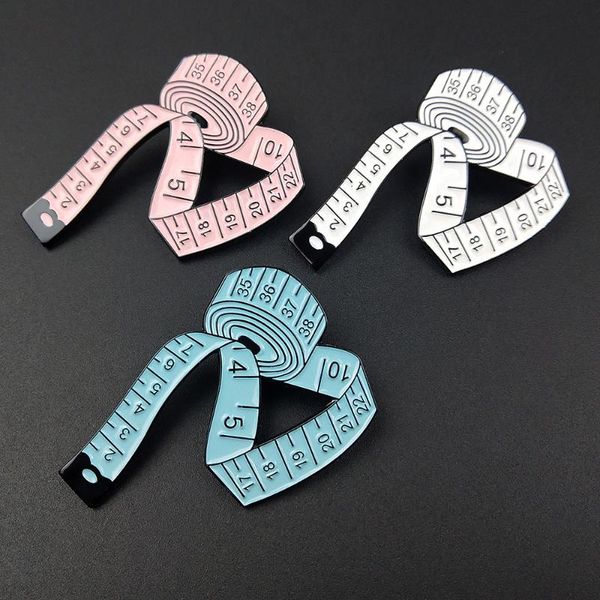 

pins, brooches colorful tape measure enamel pins badges bags kids metal pin gifts for friends jewelry brooch diy clothes backpack, Gray