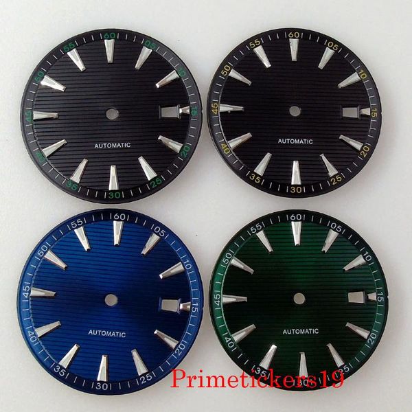 

repair tools & kits fit nh35 nh36 automatic movement sterile men watch dial with date window green luminous wristwatch parts
