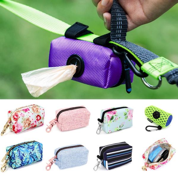 

dog apparel pet waste snack bag portable outdoor travel bags dogs cat whistle key garbage for leash wholesale