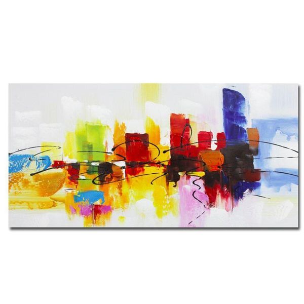 

hand painted abstract oil painting canvas wall art for bedroom decor living room paintings home