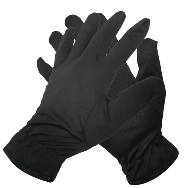 

cycling gloves 1 pair elastic dance performance game men women fashion breathable party cosplay props hand warmer, Black