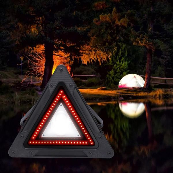 

professional usb charging led worklight triangular cob floodlight multi-function portable outdoor camping lamp with hook floodlights