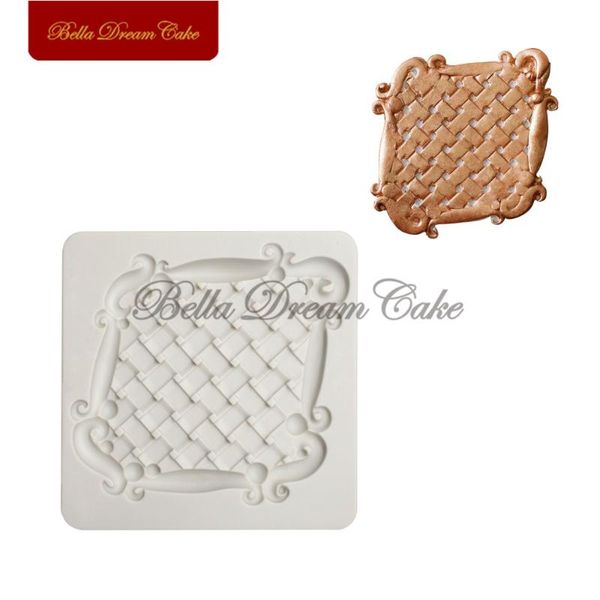 

cake tools retro pearl frame silicone mold chocolate gumpaste mould fondant sugarcraft molds decorating bakeware