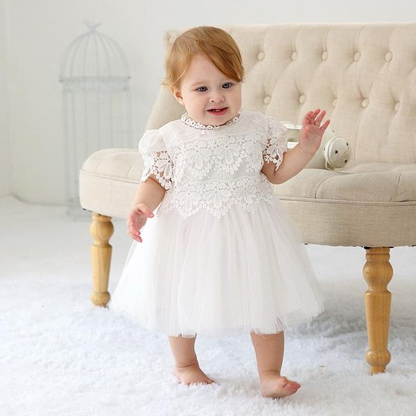 

baby girl christening gown white lace first birthday baptism dress infant clothing 6150bb girl's dresses, Red;yellow