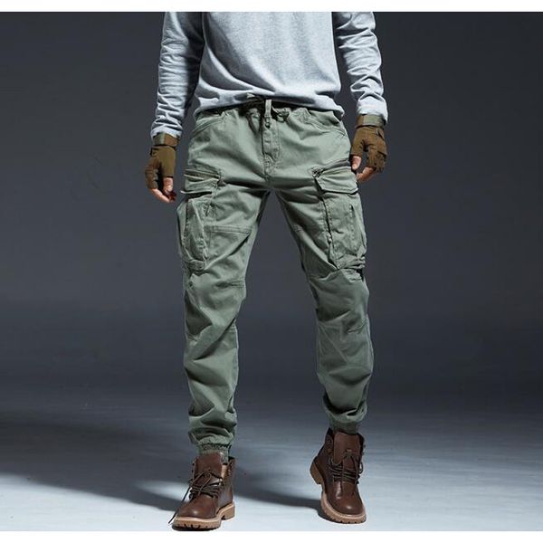 

men's pants pants female college students cotton nine point casual, Black