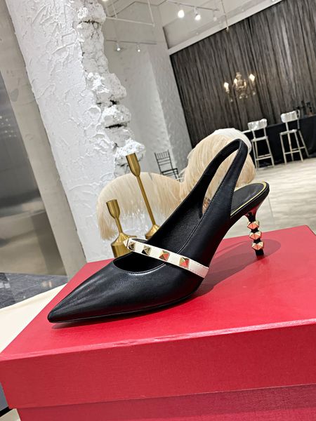 

spring and summer most new style luxury women shoe high heel pointed sandals fashion breathable comfortable shoe woman size 34-42, Black