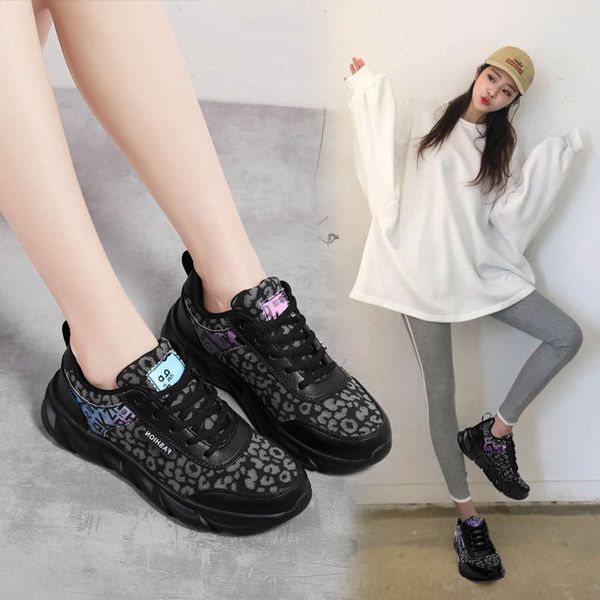 

casual shoes 2021 new mesh breathable women's shoes casual sports soft sole comfortable travel casual fashionable 4gpp, Black