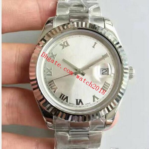 

u1 factory luxury watches 41mm 126331 126333 126334 mechanical watch automatic calendar jubilee stainless steel bracelet mens wristwatches, Slivery;brown