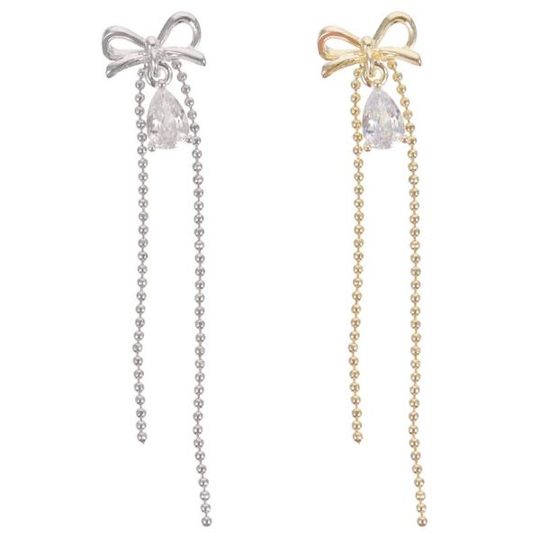 

nail drill & accessories 2pcs art studs bow decals bowknot manicure