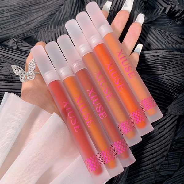 

lip gloss xiuse matte velvet lasting moisturizing, waterproof, sweat-proof, makeup glaze student lipstick tslm1