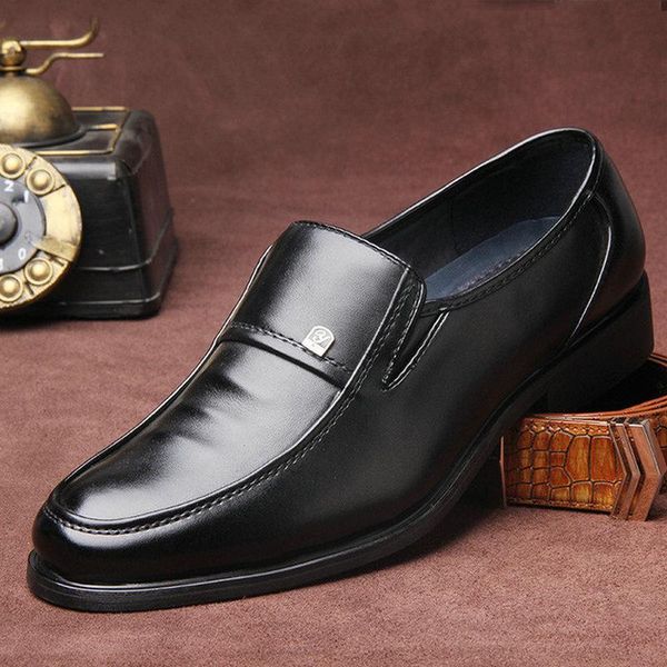 

dress shoes 2021 men loafers, moccasin driving leather flats shoes, casual business wedding 789, Black