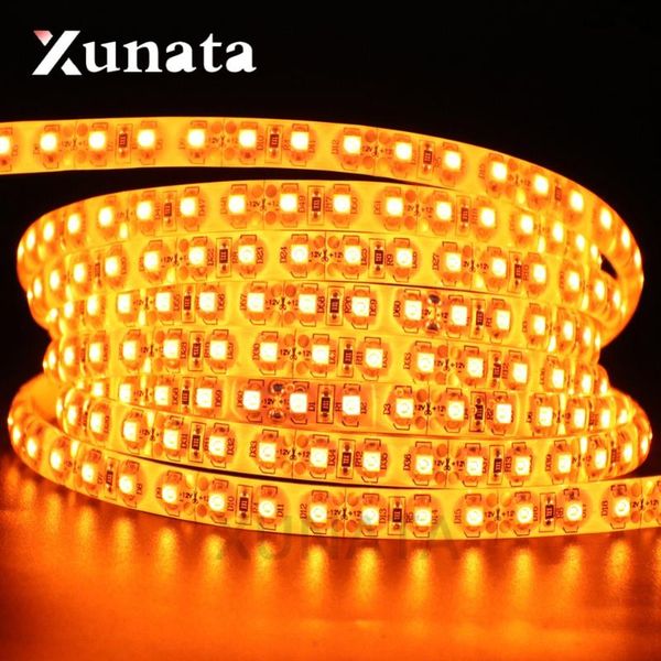 

led light orange 60leds/m 120leds/m ip21 ip65 strip 5m/lot white/black pcb strips