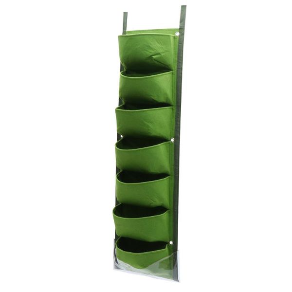 

storage bags vertical planting bag greening plant wall stereo multi-port sack