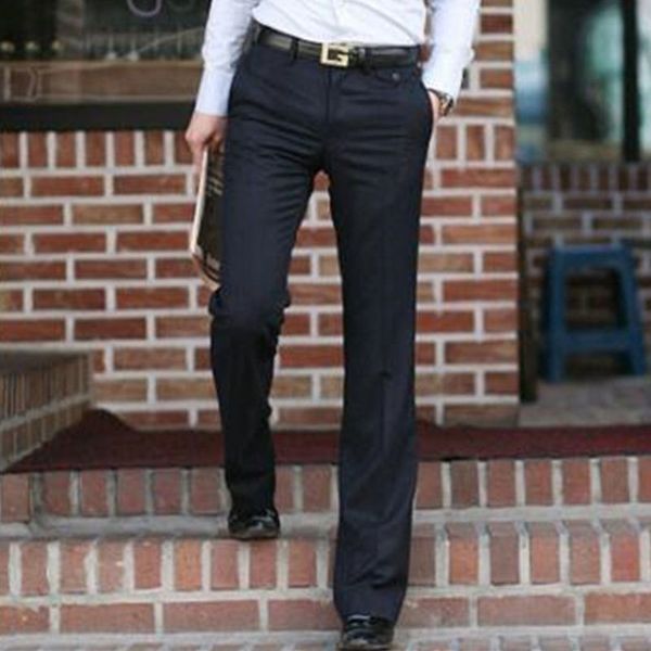

pantnew style men's formal flared dance black suit pants size 28-37
