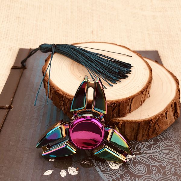 

finger toys colorful alloy tip gyroscope work decompression rotary leisure
