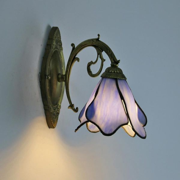 

wall lamps mediterranean vintage glass lights lamp for bedroom bedside living room corridor sconce light fixtures home decor