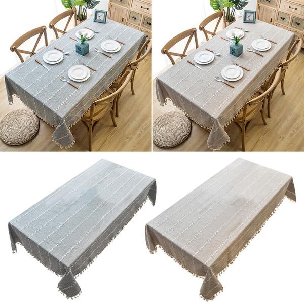 

table cloth kitchen restaurant with tassel rectangle solid decorative tablecloth el wedding party thickened home decoration dining room
