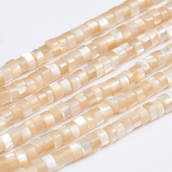 

other 5 strands column natural trochid shell bead round nuggets beads for jewelry making bracelet necklace diy crafts supplies