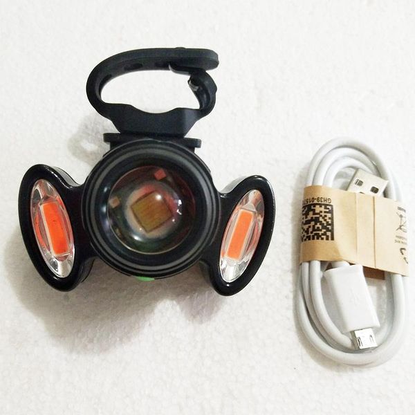 

modes bicycle front lamp usb recharger bike strong light ip x6 9x7.5cm waterproof safe night riding accessories lights