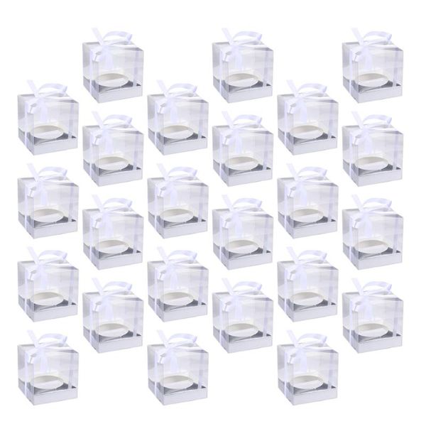 

gift wrap 24 pcs 1 bag folding packaging boxes nougat candy with ribbon