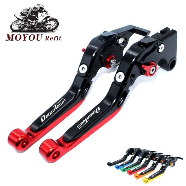 

motorcycle brakes cnc adjustable foldable extendable clutch brake lever set fit for kymco downtown 350 300 200 125 350i