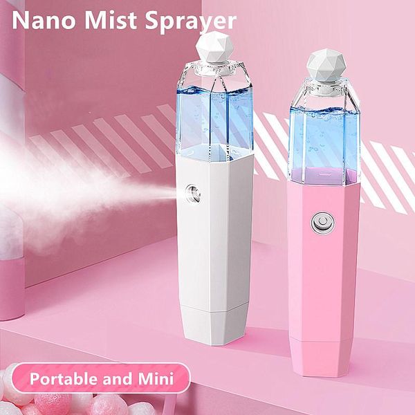 

portable steam face humidifier ultrasonic mini air usb rechargable handheld for home car humidifiers
