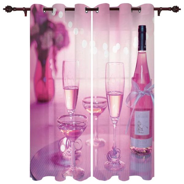 

exquisite home luxury curtains champagne dream pink living room dining bedroom el translucent curtain & drapes