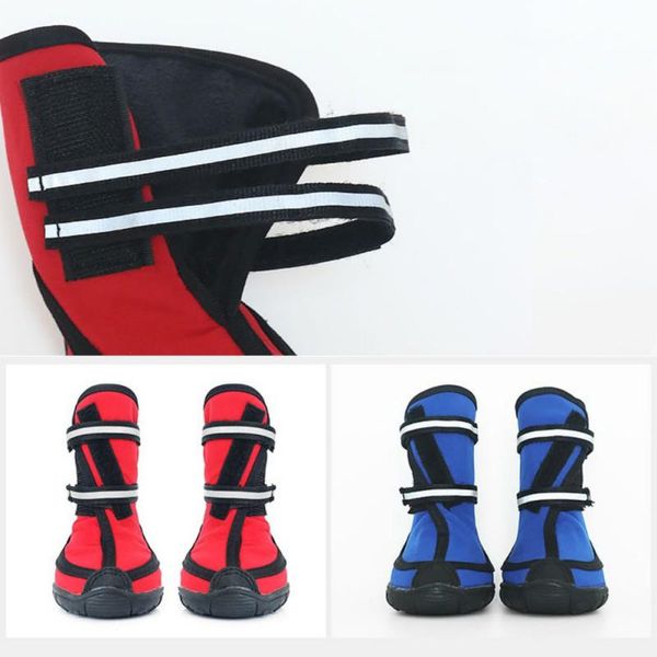 

dog apparel 4pcs/ lot dogs shoes outdoor for sports mountain wearable pets anti-slip waterproof reflective