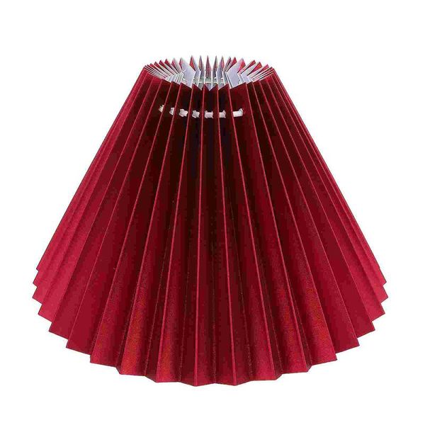 

lamp covers & shades 1pc cloth craft lampshade pleated cover table accessory