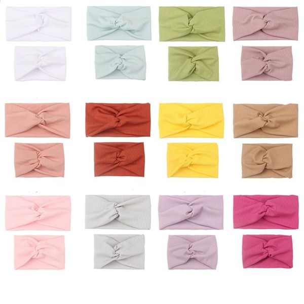 

hair accessories 2pcs/set mom & baby headbands mother turban daughter elastic hairband floral print parent-child, Slivery;white