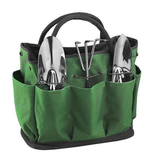 

storage bags garden tool bag tote toolkit hand with 8 oxford pockets for home outdoor gardening organizer