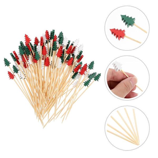 

forks 100pcs simple bamboo fruit picks party cocktail disposable sticks
