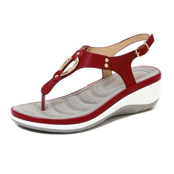 

sandals 2021 summer woman bohemian fashion metal decoration flat women's casual beach ladies shoes, Black