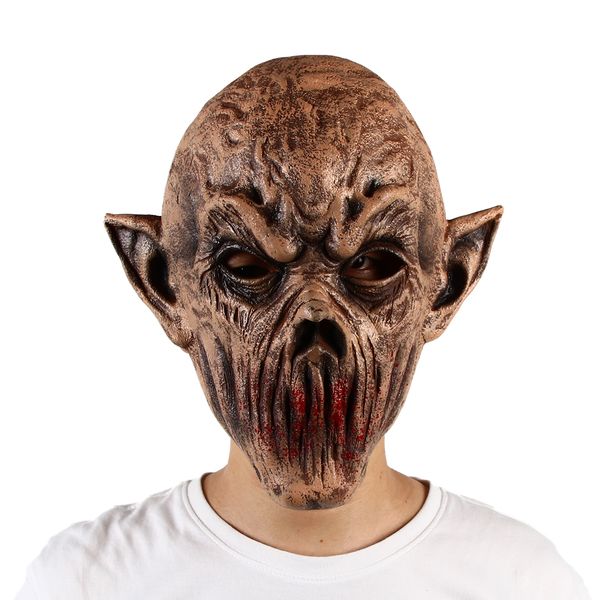 

costume accessories killer mask movie cosplay costume terror props halloween adults party horror headgear teen wolf mouthless weirdo, Silver