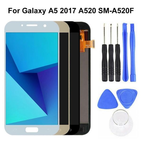 

cell phone repairing tools amoled lcd display touch screen digitizer replacement kit for galaxy a5 parts of the
