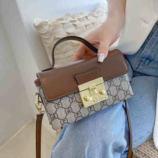 

2022 factory outlet online old flower women's trend cross shoulder small square bag
