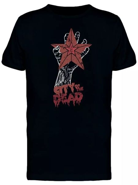 

city of the dead zombie hand men's tee -image by shutterstock, White;black