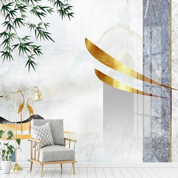 

wallpapers modern abstract marble custom 3d po large mural bamboo landscape interior decoration painting home improvement