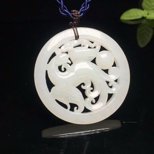 

lockets h38#exquisite hetian jade carving, pendant, Silver