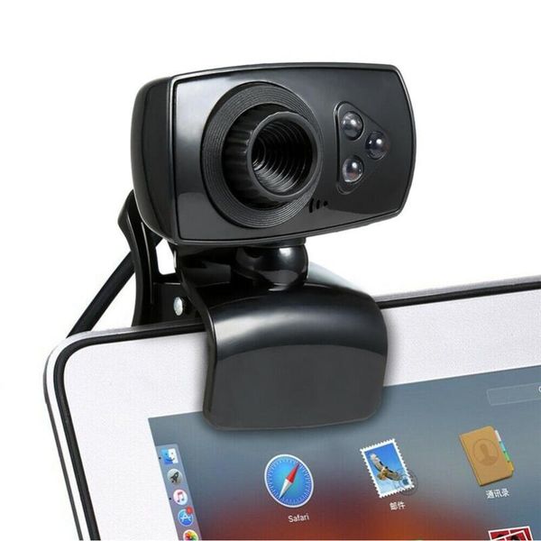 

webcams full hd 50mp usb 2.0 webcam 3 led video camera with microphone for pc lapclip-on