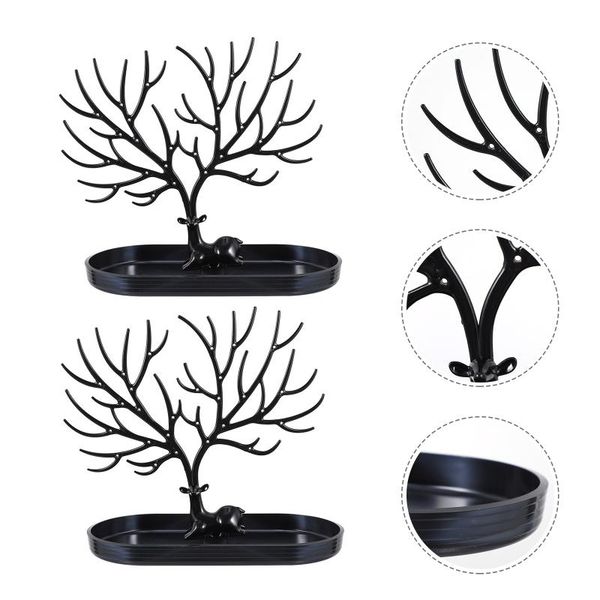 

storage bags 2pcs ring necklace holders bracelet racks jewelry